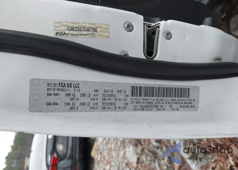 2016 Jeep Compass 75Th Anniversary from USA, damaged, VIN 1C4NJCBB7GD677486